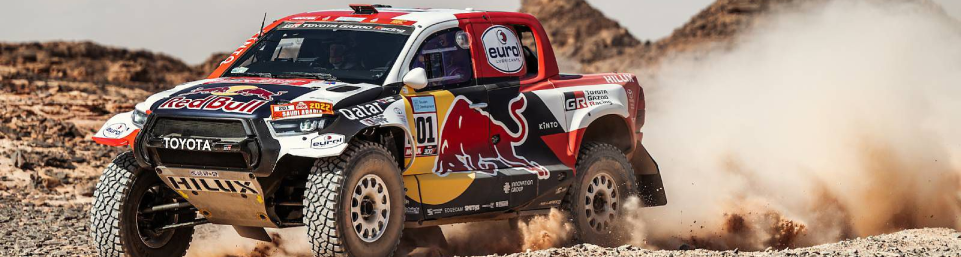 Изображение на странице НАССЕР АЛЬ-АТТИЯ ЗА РУЛЕМ TOYOTA HILUX СТАЛ ПОБЕДИТЕЛЕМ РАЛЛИ-РЕЙДА «ДАКАР-2022» Тойота Центр Казань